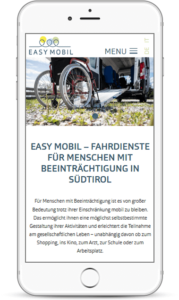 Kleine Interntseite Südtirol - EasyMobil