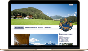 Webseite Kaltenbrunnhof und Trocker Speck