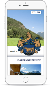 Webseite Kaltenbrunnhof und Trocker Speck