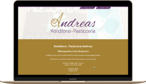 Homepage für Konditorei Andreas - Seis