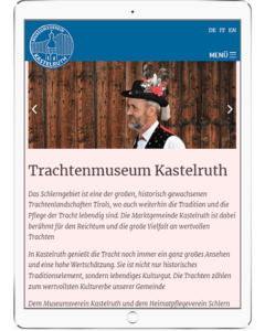Webseite für Südtiroler Museum