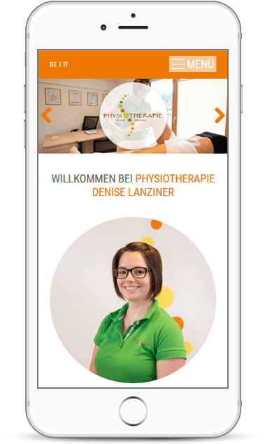 Webseite für Physiotherapeutin Denise Lanziner - Kastelruth