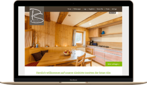 Homepage für Zimmervermieter in Kasteleruth - Pluner Schwaige