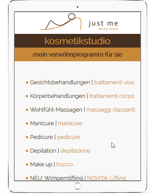 Webseite für Apartment Mitterstill