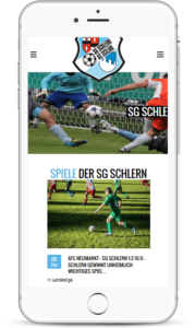 Webseite für Vereine SG Schlern