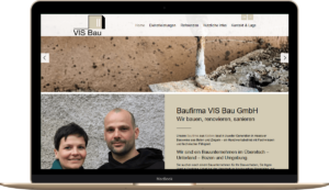 Webseite für die Firma VIS Bau aus Kaltern