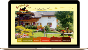Webseite Urlaub auf dem Bauernhof Gstatsch