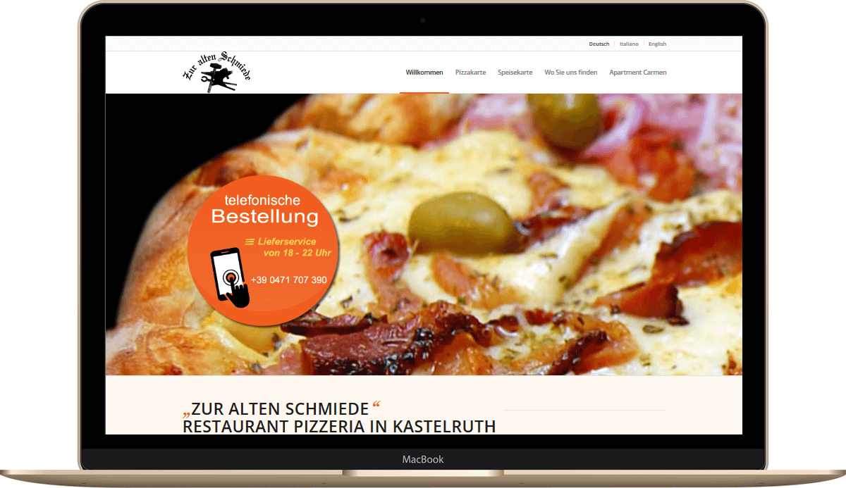 Webseite Zur alten Schmiede