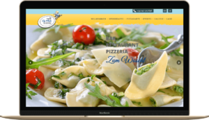 Restaurant Pizzeria zum Woscht Webseite